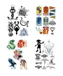 Harry Potter Set de 35 Tatuajes temporales