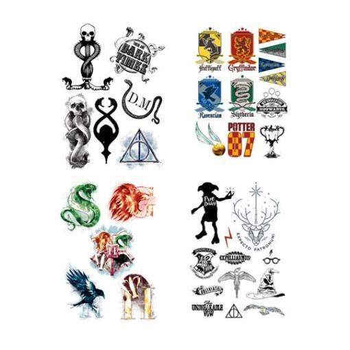 Harry Potter Set de 35 Tatuajes temporales