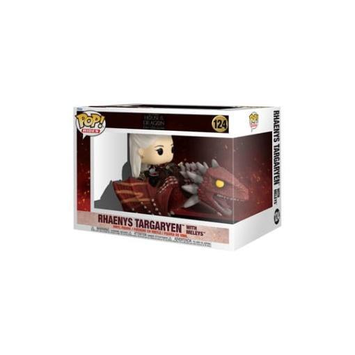 House of the Dragon POP! Rides Deluxe Vinyl Figura Rhaenys Targaryen with Meleys 9 cm