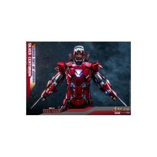 Iron Man 3 Figura Movie Masterpiece 1/6 Silver Centurion (Armor Suit Up Version) 32 cm