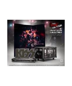 Kiss Estatua Rock Ikonz On Tour Road Case & Telón de fondo del escenario Alive! Tour