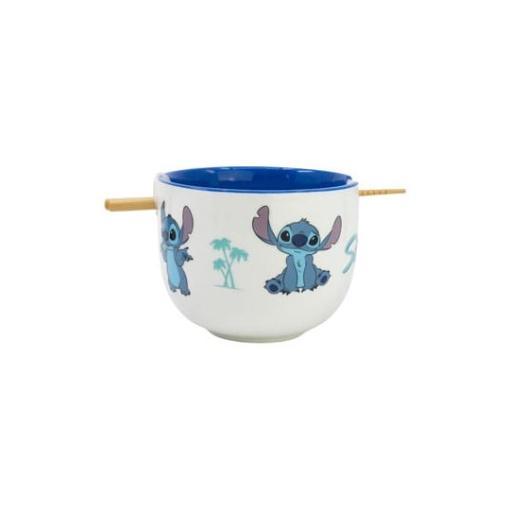 Lilo & Stitch Bol para Ramen con Palillos Stitch