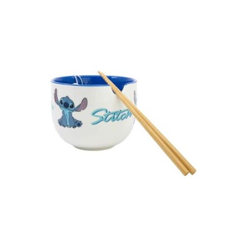 Lilo & Stitch Bol para Ramen con Palillos Stitch