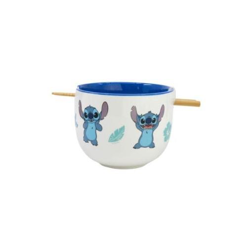 Lilo & Stitch Bol para Ramen con Palillos Stitch