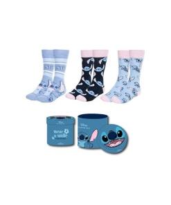 Lilo & Stitch Pack de 3 Pares de calcetines 36-43