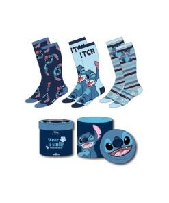 Lilo & Stitch Pack de 3 Pares de calcetines Crazy Stitch 36-43