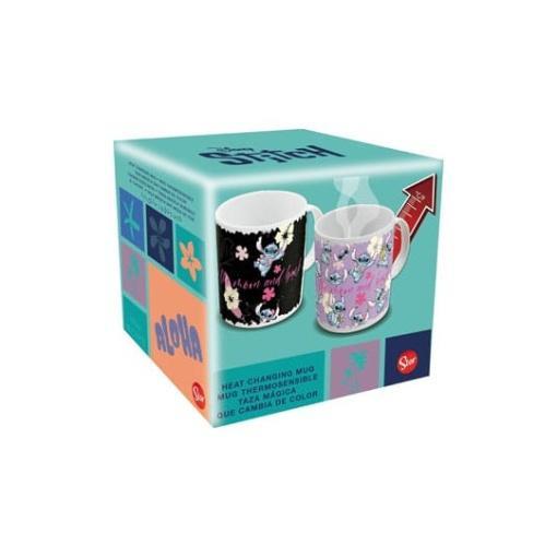 Lilo & Stitch Taza sensitiva al calor Stitch & Angel 325 ml