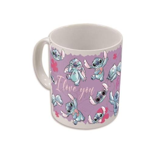 Lilo & Stitch Taza sensitiva al calor Stitch & Angel 325 ml