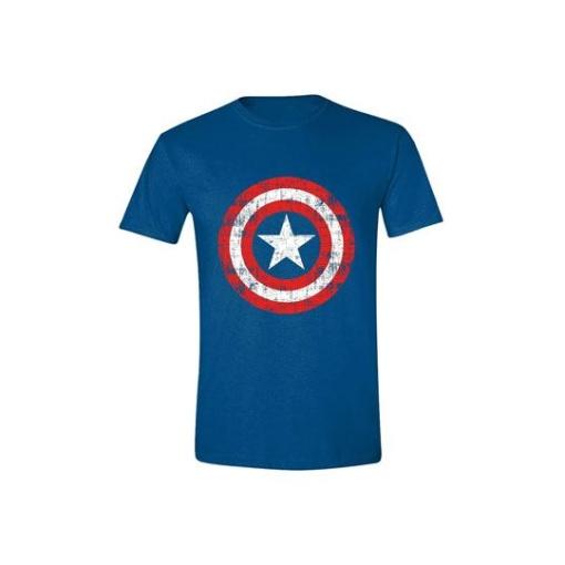 Marvel Camiseta Captain America Cracked Shield