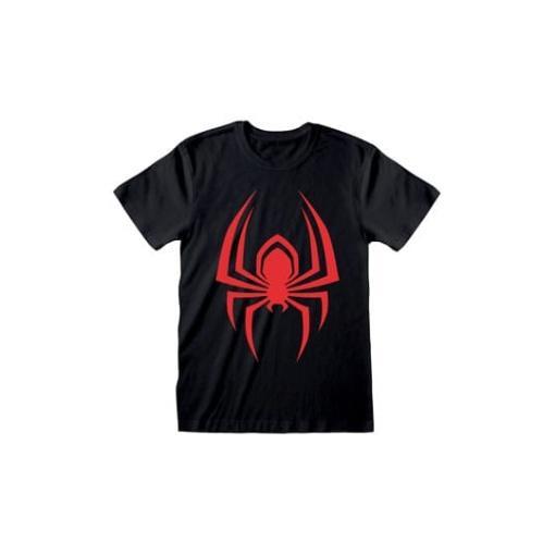 Marvel Camiseta Miles Morales Hanging Spider