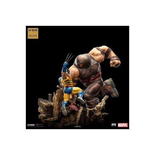 Marvel Estatua 1/10 BDS Art Scale Wolverine vs Juggernaut heo EU Exclusive 30 cm