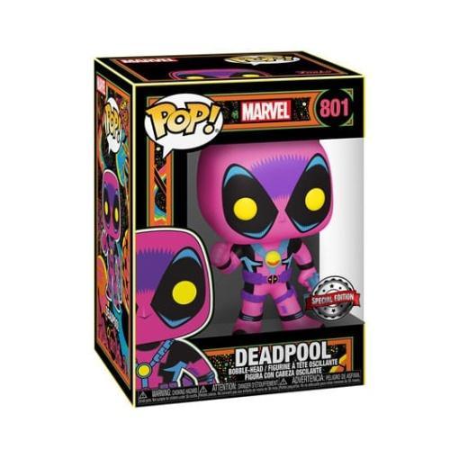 Marvel Figura POP! Vinyl Blacklight - Deadpool 9 cm