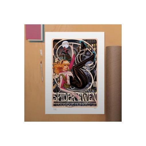 Marvel Litografia Spider-Gwen: Périodique Numéro Un 46 x 61 cm - sin marco