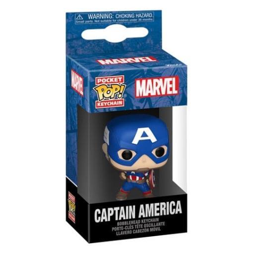 Marvel Llaveros POP! Vinyl New Classics - Captain America 4 cm Expositor (12)