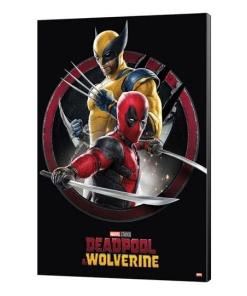 Marvel Póster de madera Deadpool & Wolverine 01 Action 35 x 50 cm