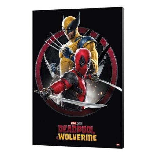 Marvel Póster de madera Deadpool & Wolverine 01 Action 35 x 50 cm