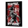 Marvel Póster de madera Deadpool & Wolverine 03 Maximum Effort 35 x 50 cm