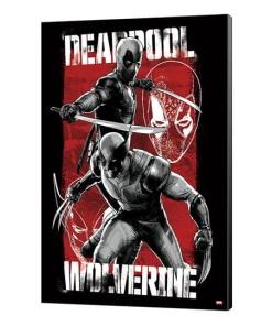 Marvel Póster de madera Deadpool & Wolverine 03 Maximum Effort 35 x 50 cm