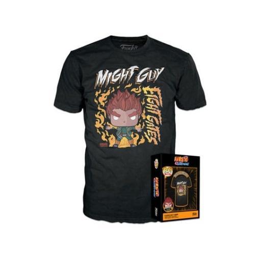 Naruto Boxed Tee Camiseta 8 Gates Guy