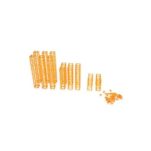 Original Character Plastic Model Kit Pop Accessory01 Truss clear Orange Ver. 15 cm