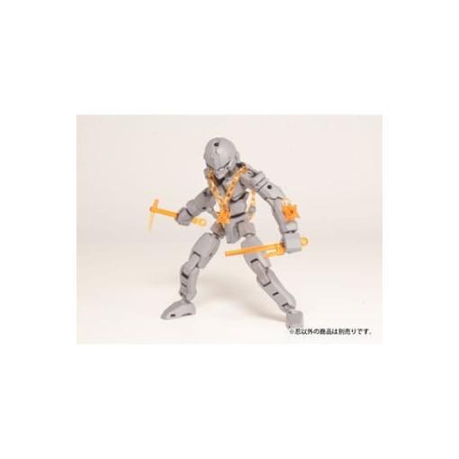 Original Character Plastic Model Kit Pop Series04:Shinobi3 Clear Orange 2 cm