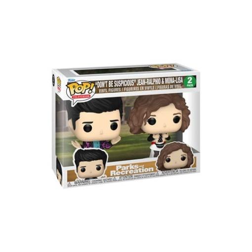 Parks and Rec 15th Anniversary Pack de 2 POP! Animation Vinyl Figuras Jean-Ralphio & Mona-Lisa 9 cm