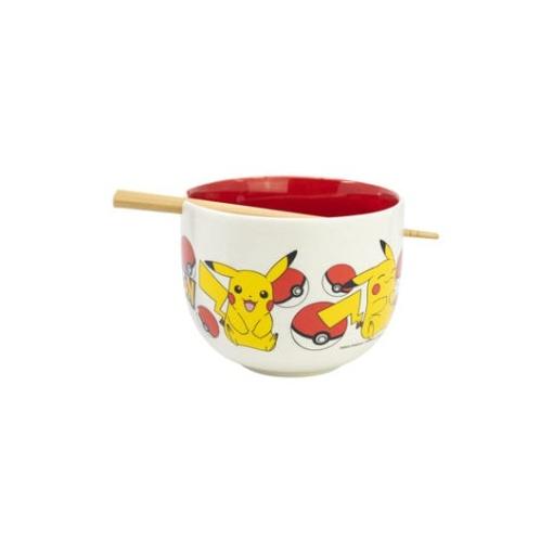 Pokémon Bol para Ramen con Palillos Face