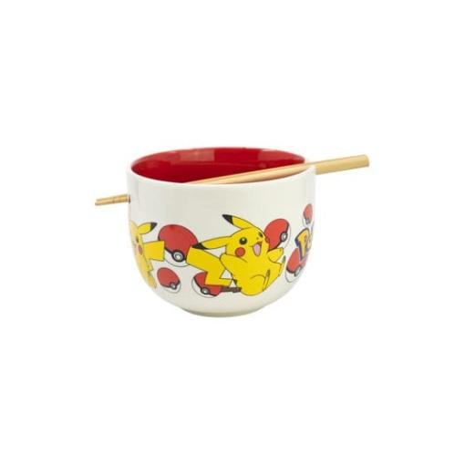 Pokémon Bol para Ramen con Palillos Face