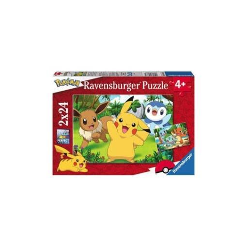 Pokémon Puzzle para niños XXL Pikachu & Friends (2 x 24 piezas)