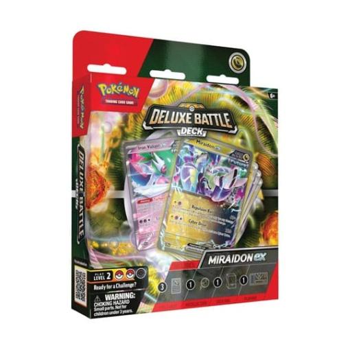 Pokémon TCG Deluxe Battle Decks Koraidon EX & Miraidon EX Expositor (6) *INGLÉS*