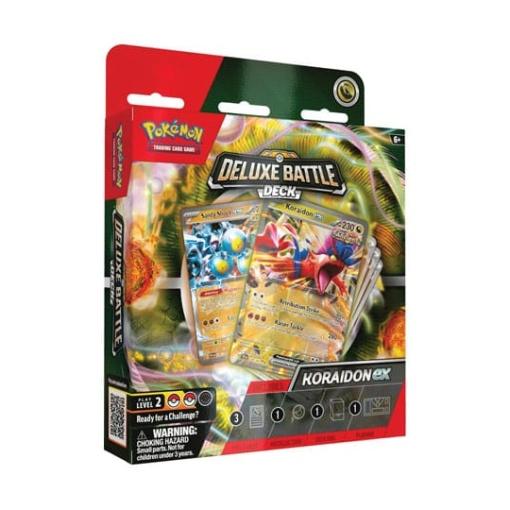 Pokémon TCG Deluxe Battle Decks Koraidon EX & Miraidon EX Expositor (6) *INGLÉS*