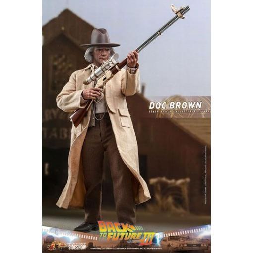 Regreso al futuro III Figura Movie Masterpiece 1/6 Doc Brown 32 cm