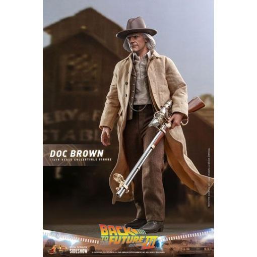 Regreso al futuro III Figura Movie Masterpiece 1/6 Doc Brown 32 cm