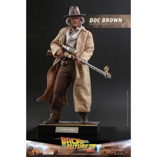 Regreso al futuro III Figura Movie Masterpiece 1/6 Doc Brown 32 cm