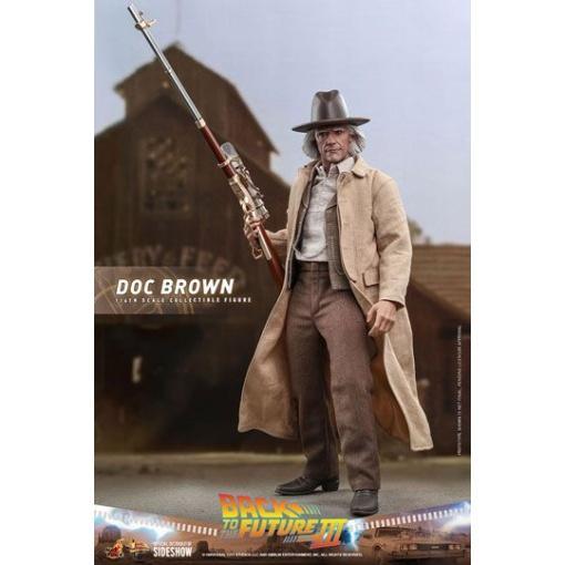 Regreso al futuro III Figura Movie Masterpiece 1/6 Doc Brown 32 cm