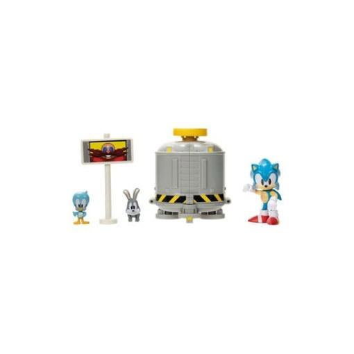 Sonic - The Hedgehog Diorama playset Level Clear 6 cm