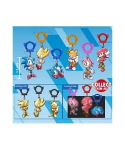 Sonic the Hedgehog Colgantes para maletas PVC Bags Series 5 Display (18)