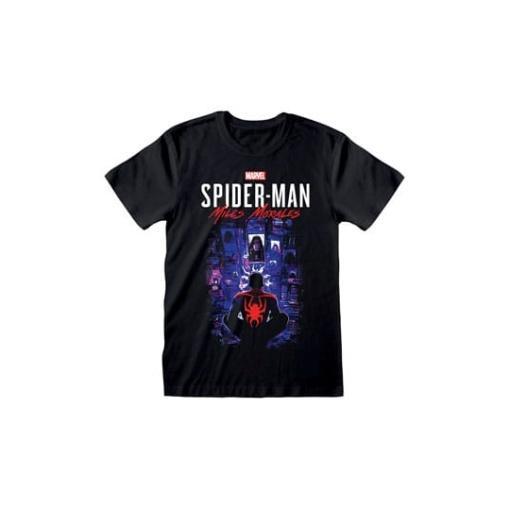 Spider-Man Miles Morales Video Game Camiseta City Overwatch