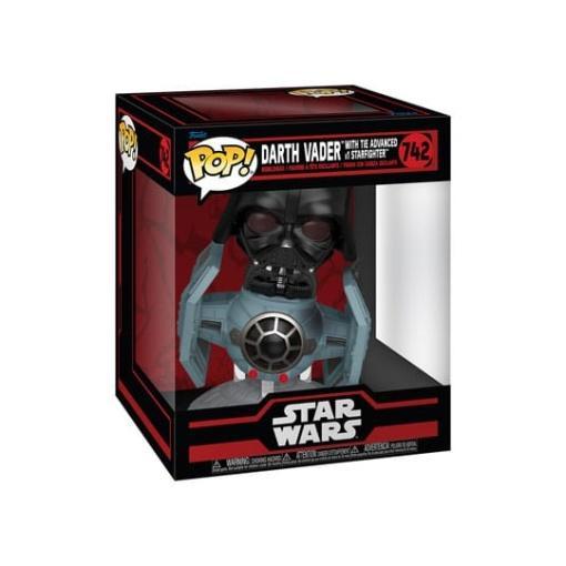 Star Wars: Dark Side POP! Rides Deluxe Vinyl Figura TIE Advanced x1 w/Vader 9 cm