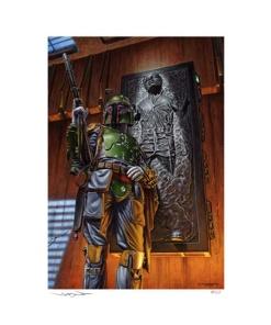 Star Wars Litografia Boba Fett: The Bounty 46 x 61 cm - sin marco