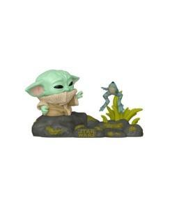 Star Wars POP! Deluxe Vinyl Figura Din Grogu w/Frog 9 cm