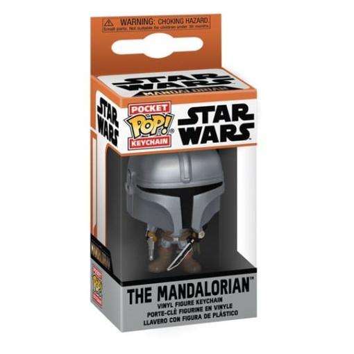 Star Wars: The Mandalorian Llaveros POP! Vinyl The Mandalorian 4 cm Expositor (12)