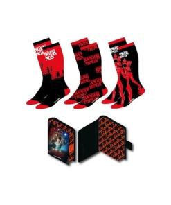 Stranger Things Pack de 3 Pares de calcetines 38-45