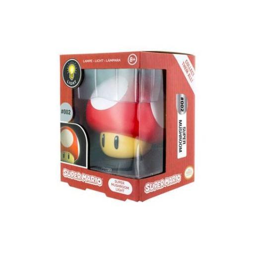 Super Mario lámpara 3D Mushroom 10 cm