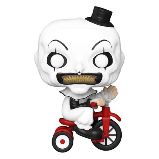 Terrifier POP! Movies Vinyl Figura Art the Clown w/bike 9 cm