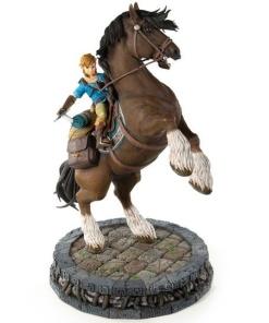 The Legend of Zelda Breath of the Wild Estatua Link on Horseback 56 cm