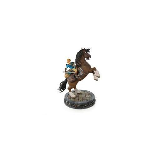 The Legend of Zelda Breath of the Wild Estatua Link on Horseback 56 cm