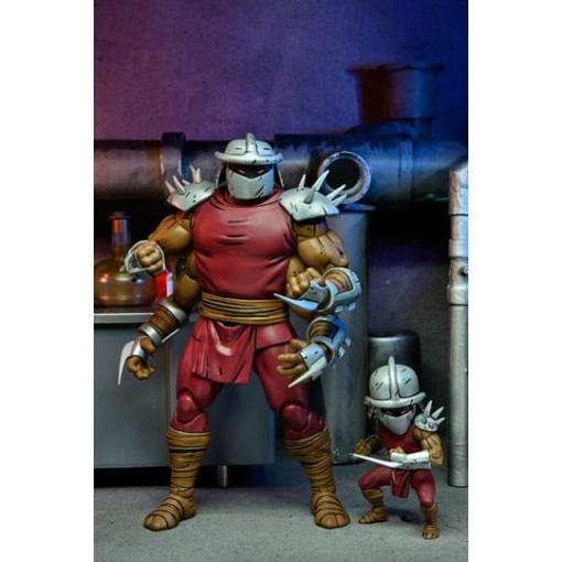 Tortugas Ninja (Mirage Comics) Figura Shredder Clone & Mini Shredder (Deluxe) 18 cm