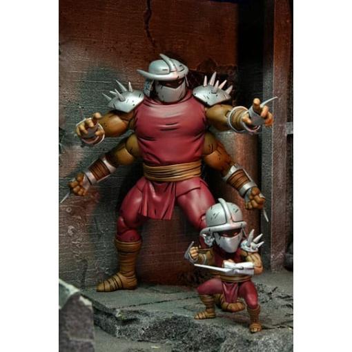 Tortugas Ninja (Mirage Comics) Figura Shredder Clone & Mini Shredder (Deluxe) 18 cm