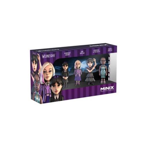 Wednesday Pack de 4 Figuras Minix 7 cm